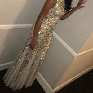 Aidan Mattox Gold Gown Size 0